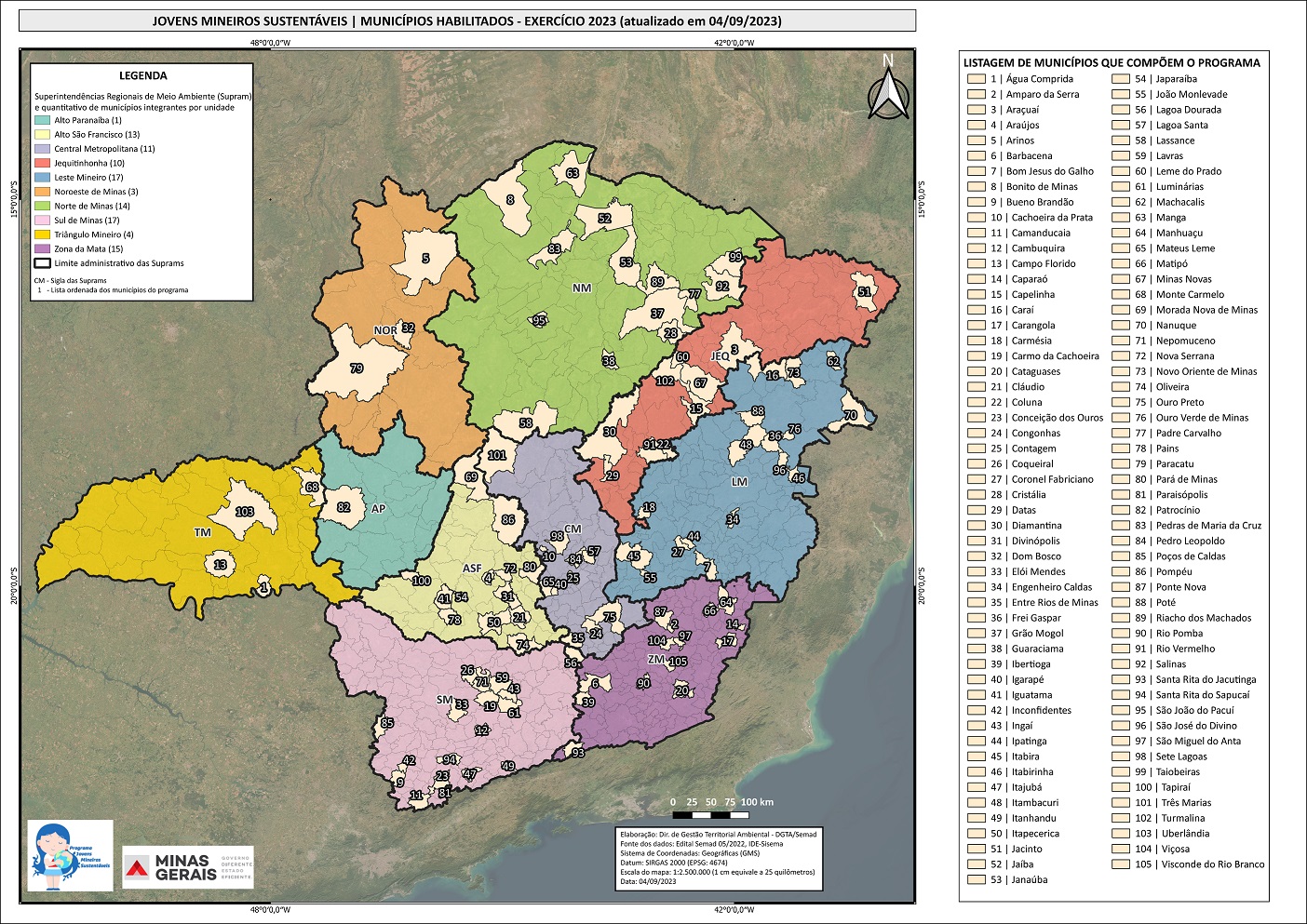 Municipios JMS Setembro 2023